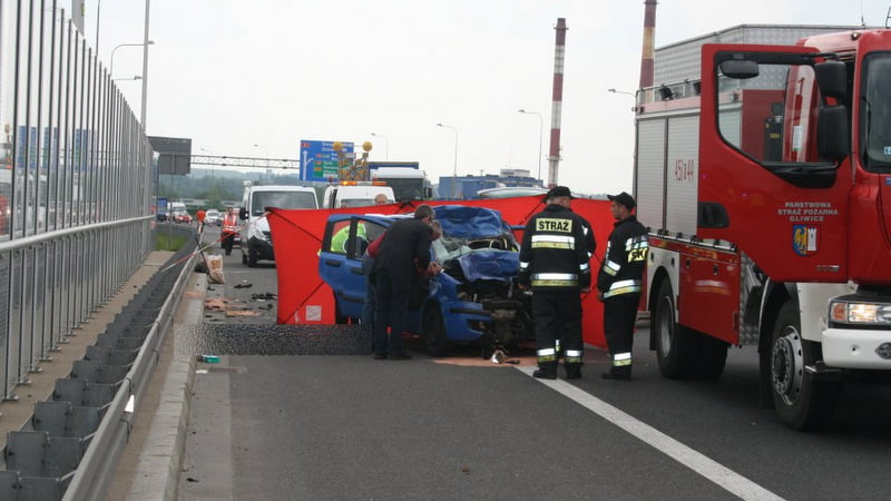Śmiertelny wypadek na autostradzie A1 w rejonie Gliwic