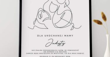 Personalizowany PLAKAT NA DZIEŃ MAMY prezent od córki
