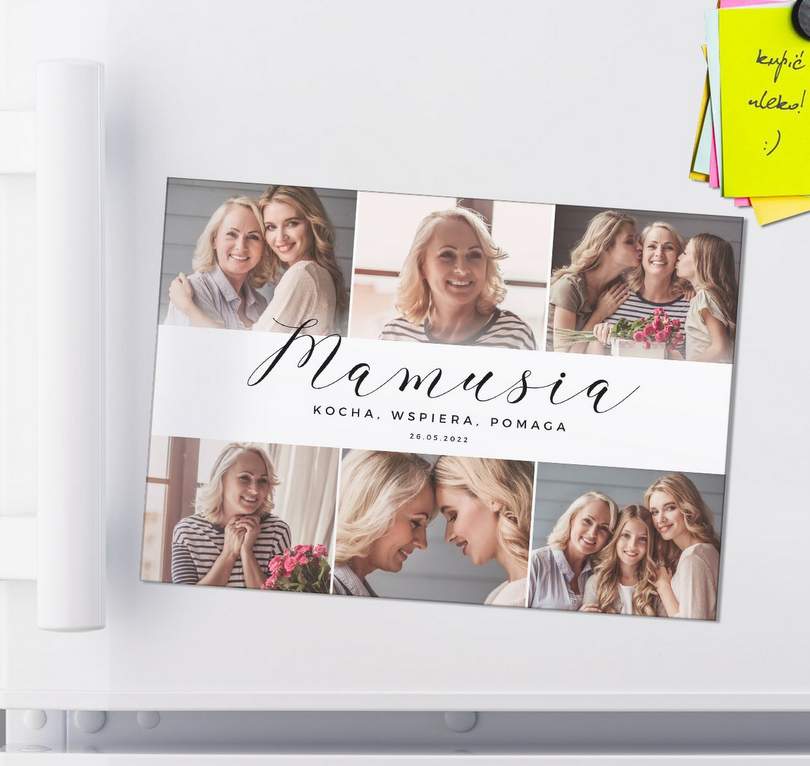 Magnes na lodówkę DLA MAMY ze zdjęciami