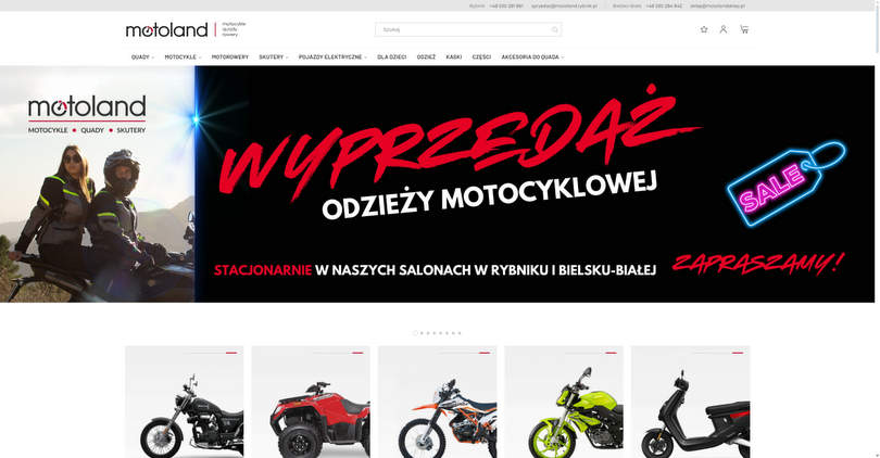 Internetowy sklep motocyklowy | MotoLand