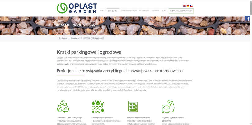 Oplast Garden - kratki parkingowe