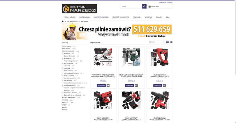 Młoty udarowe - Centrum Narzędzi NOR-TECH