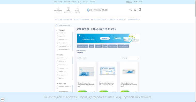 Sklep soczewki365.pl - soczewki kontaktowe