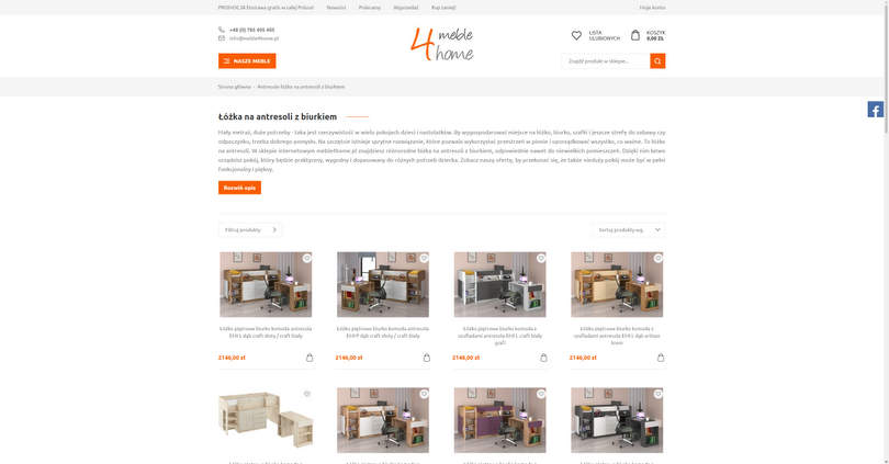 Łóżka na antresoli - Internetowy sklep meblowy Meble4Home