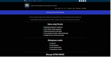Serwis Porsche - ALPINA GARAGE Service & Care Kraków i okolice