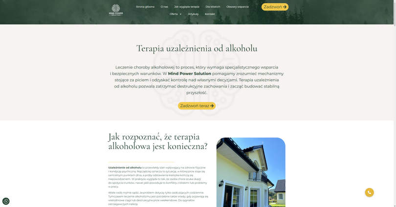 Terapia alkoholowa - Prywatny ośrodek terapii uzależnień Mind Power Solution